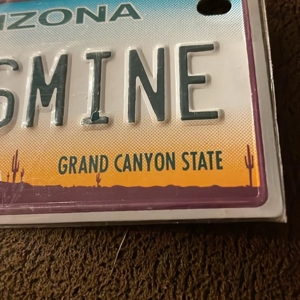 NWT Jasmine Arizona Grand Canyon State bike license plate cactus desert sunset - Picture 5 of 5